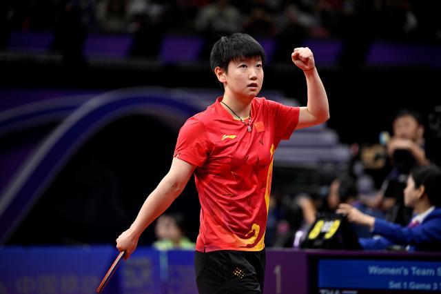 中国女乒轻取泰国“军警” 和日本队约战女团决赛